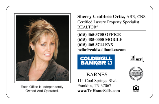 Sherry C. O., Coldwell Banker Barnes, Franklin, Tennessee