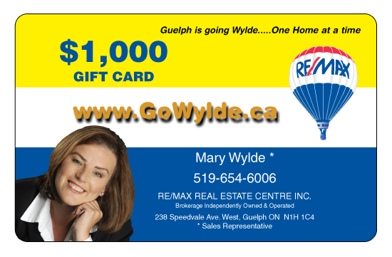 Mary Wylde – ReMax Gift Card